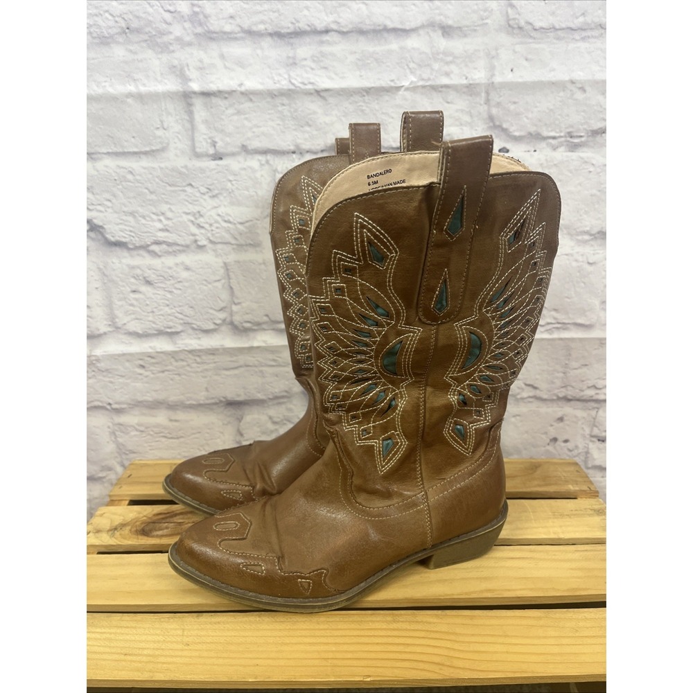 Coconuts By Matisse Bandana Country Western Rodeo Boots Size 6.5